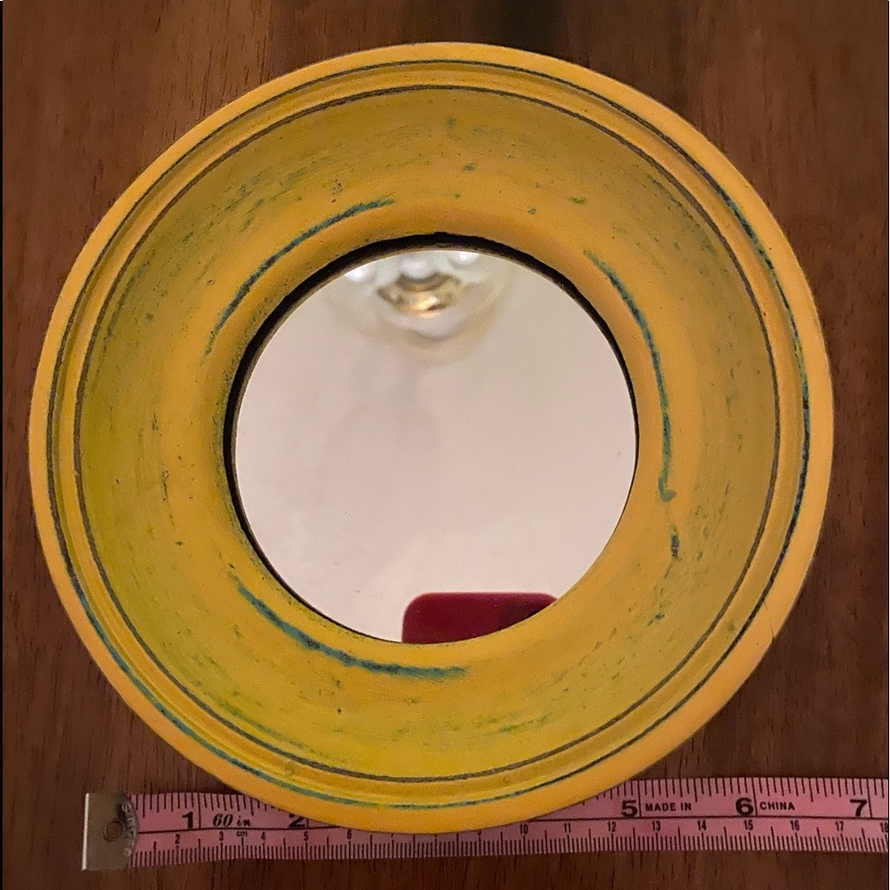 Wood framed mirror